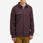 KAVU Men's Langley Flannel Overshirt in Port