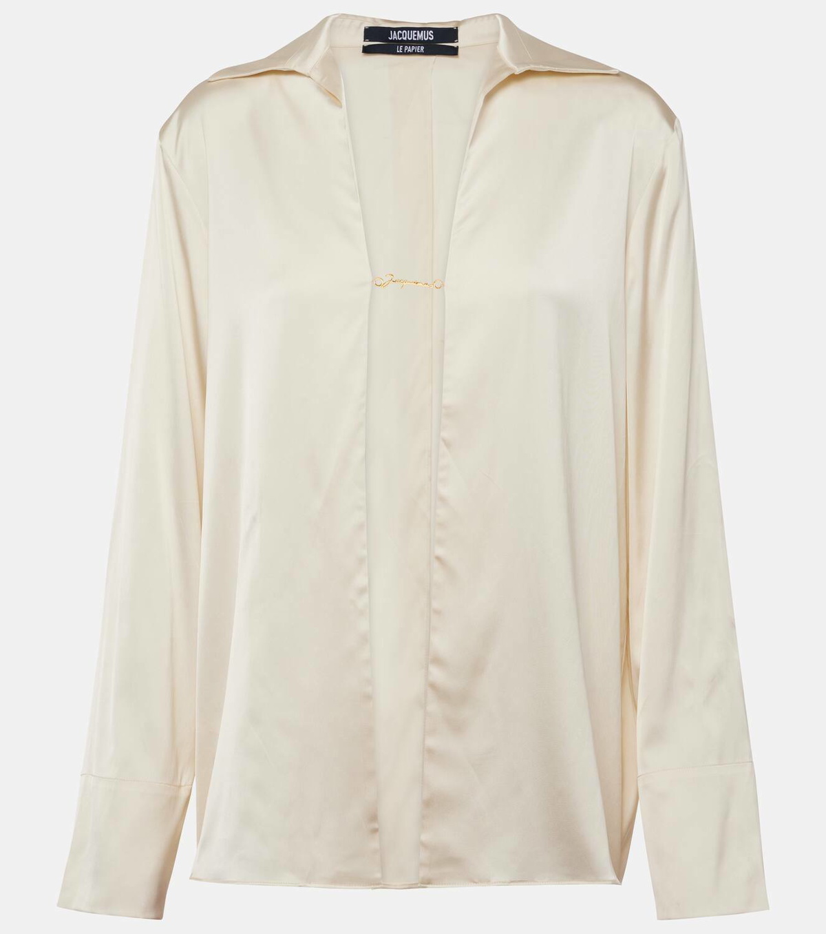 Jacquemus La Chemise Notte satin top Jacquemus