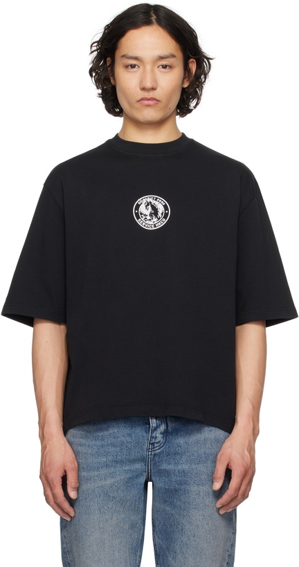 Photo: Han Kjobenhavn Black 'Officer' Printed Oversized T-shirt