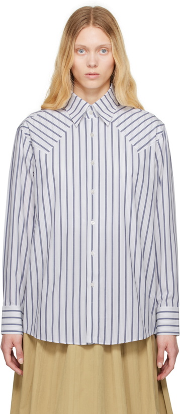 Photo: Carter Young White & Blue Western Business Shirt