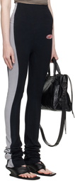 GREG ROSS Black & Gray Coast Leggings