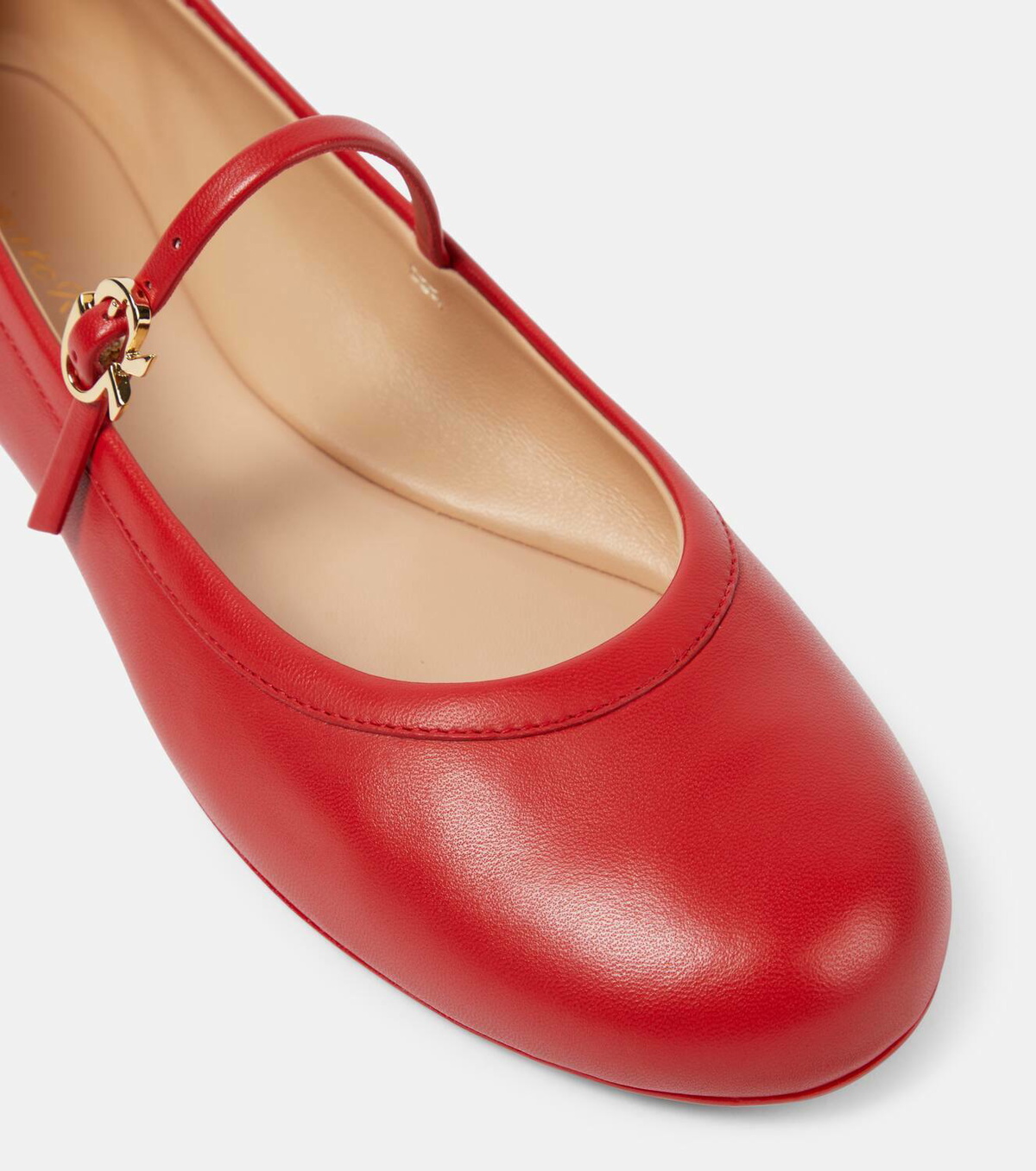 Gianvito Rossi Carla leather Mary Jane flats Gianvito Rossi