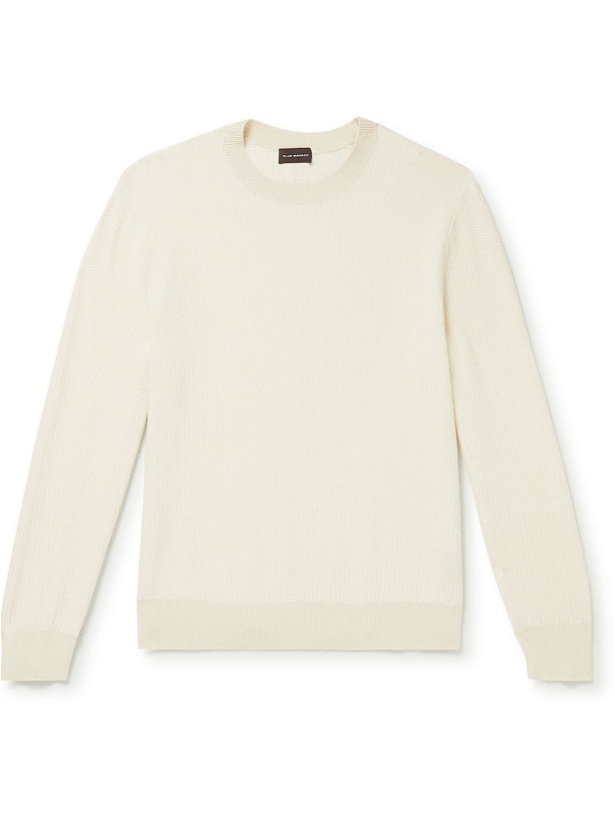 Photo: Club Monaco - Cotton and Wool-Blend Sweater - Neutrals