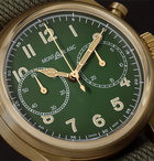 MONTBLANC - 1858 Geosphere Limited Edition Automatic Chronograph 42mm Bronze and NATO Watch, Ref No. 119908 - Green