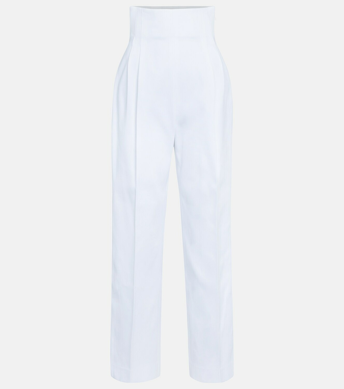 Alaïa High-rise cotton gabardine pants