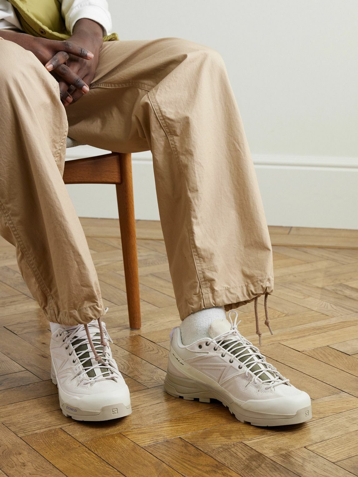 Salomon - X-ALP LTR Mesh and Suede Sneakers - Neutrals Salomon