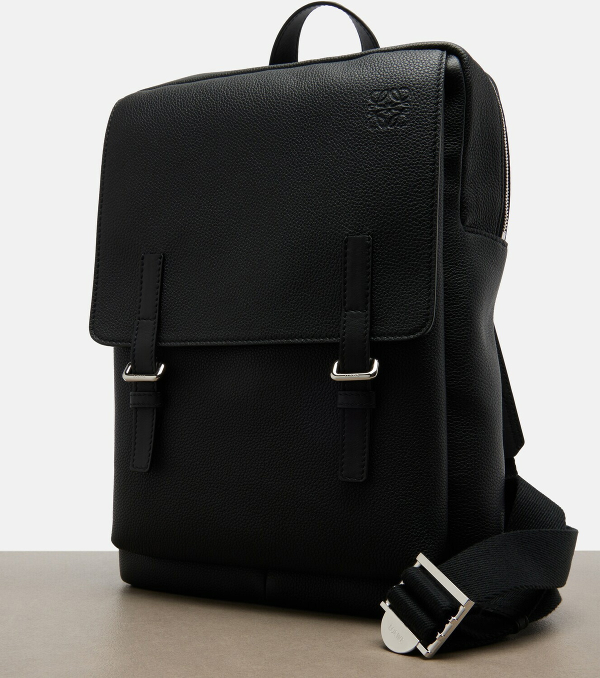 Loewe Military leather backpack