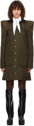 LAURA ANDRASCHKO Khaki Pagoda Hunting Midi Coat