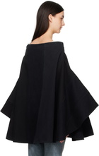 Bless Black Nº73 Sweaterponcho Vintage Denim Jacket