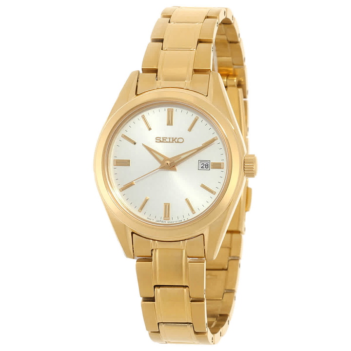 Photo: Seiko Essentials Quartz Silver Dial Ladies Watch SUR632