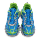 Balenciaga Blue and Green Track.2 Sneakers