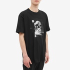 Alexander McQueen Men's Skull Photo Montage Logo T-Shirt in Black/Mix