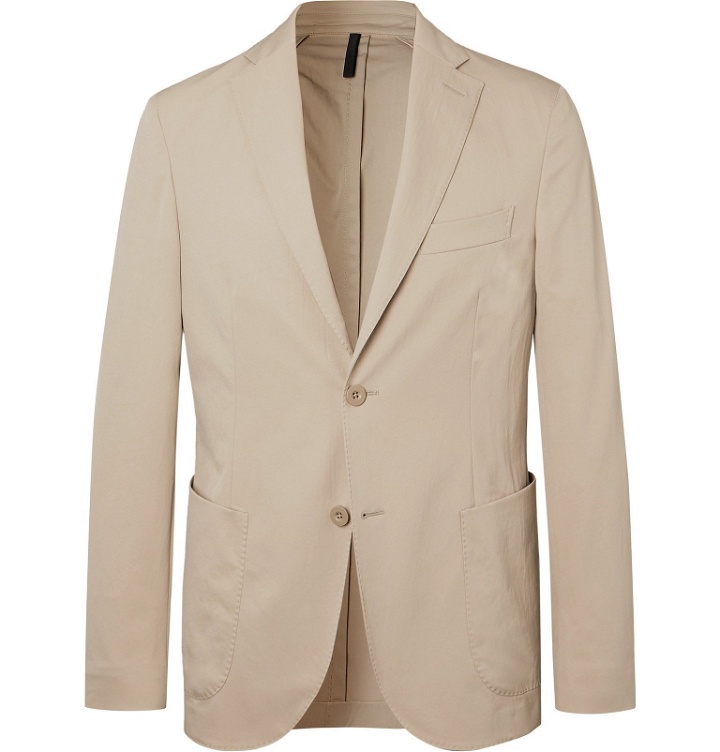 Photo: Incotex - Beige Slim-Fit Unstructured Tech-Twill Suit Jacket - Neutrals
