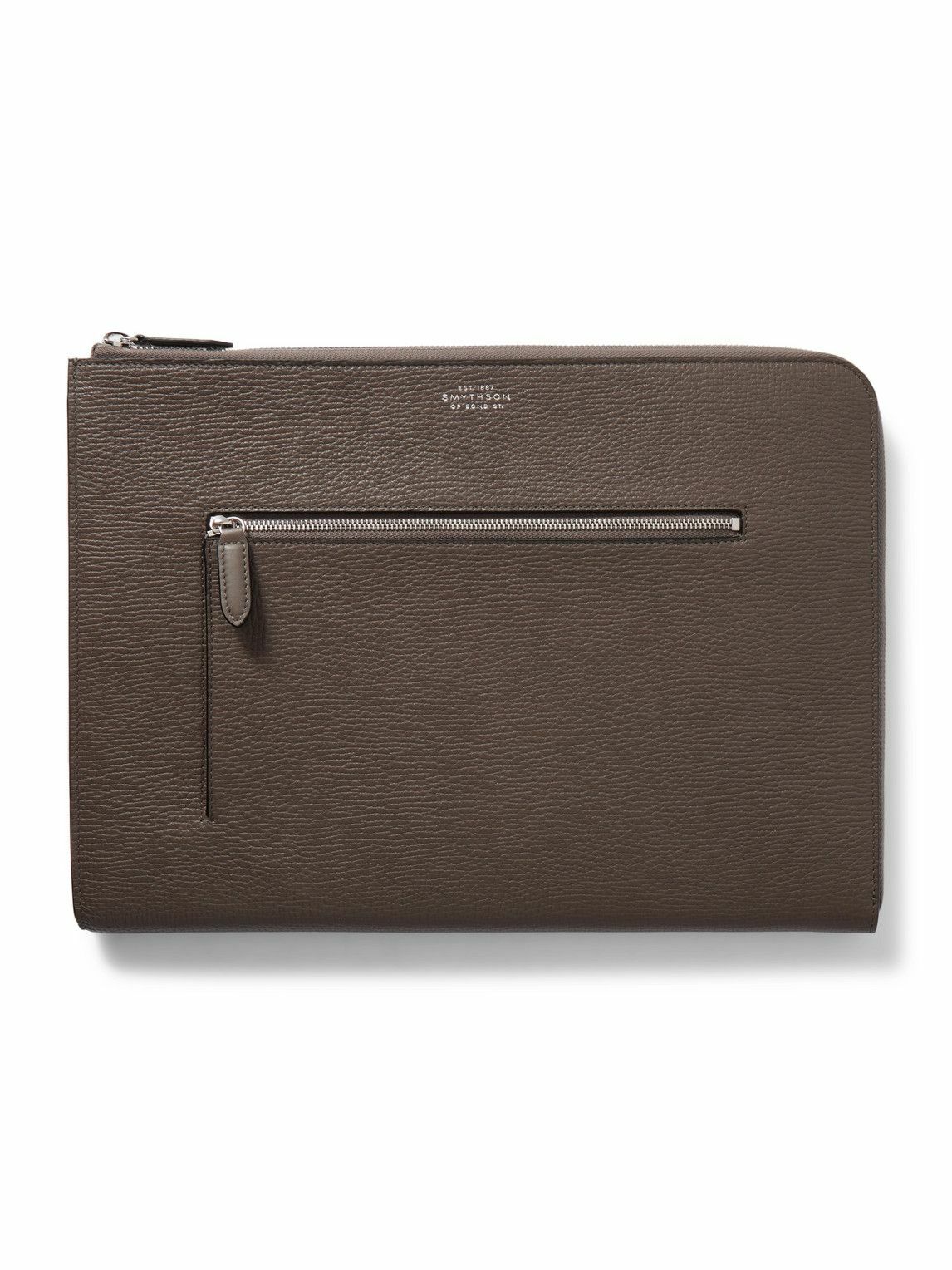 Smythson - Ludlow Full-Grain Leather Laptop Case