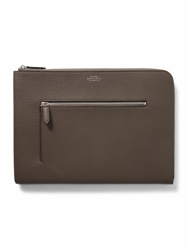 Photo: Smythson - Ludlow Full-Grain Leather Laptop Case