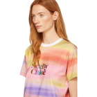 See by Chloe Multicolor Rainbow Logo T-Shirt