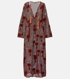 Johanna Ortiz Embroidered cotton mesh kaftan