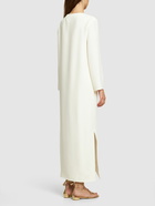 VALENTINO - Cady Couture V-neck Long Dress