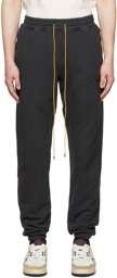 Rhude Black Embroidered Lounge Pants