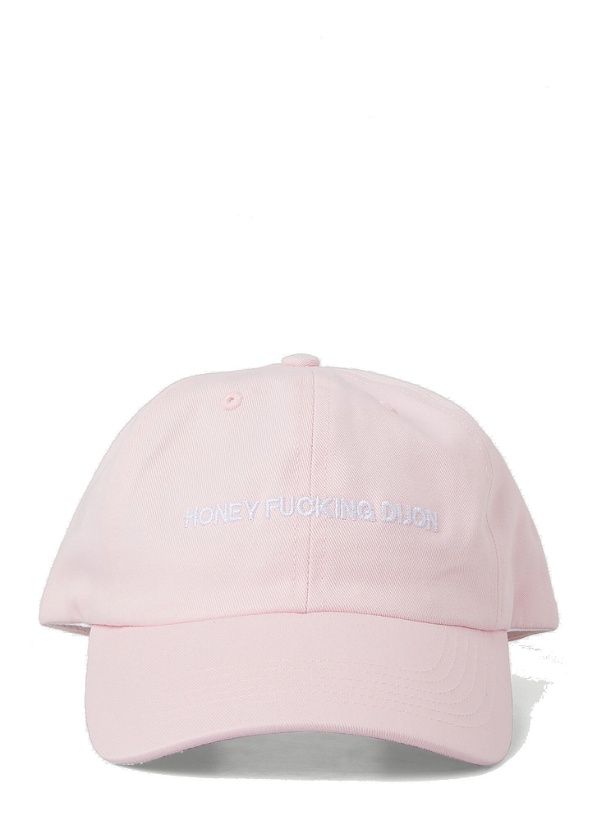Photo: Logo Embroidered Baseball Cap in Pink