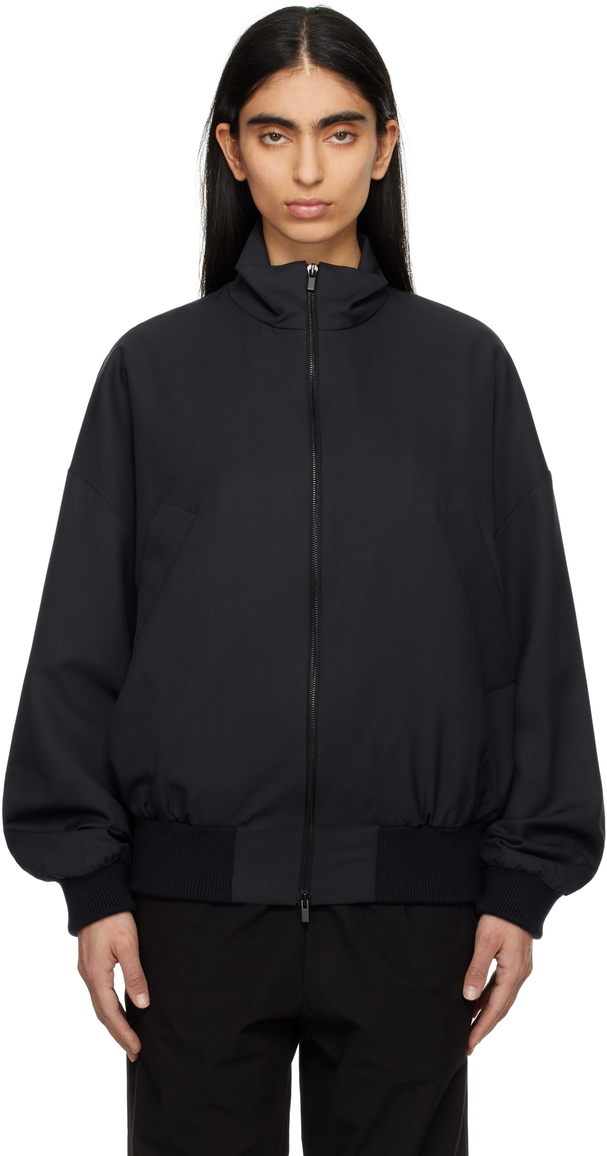 ジャケット・アウター FEAR OF GOD HIGH NECK TRENCH COAT Fear of God Black Wool High Neck Trench Coat Fear Of God