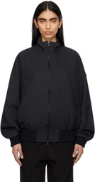 Fear of God Navy Wool High Neck Track Jacket