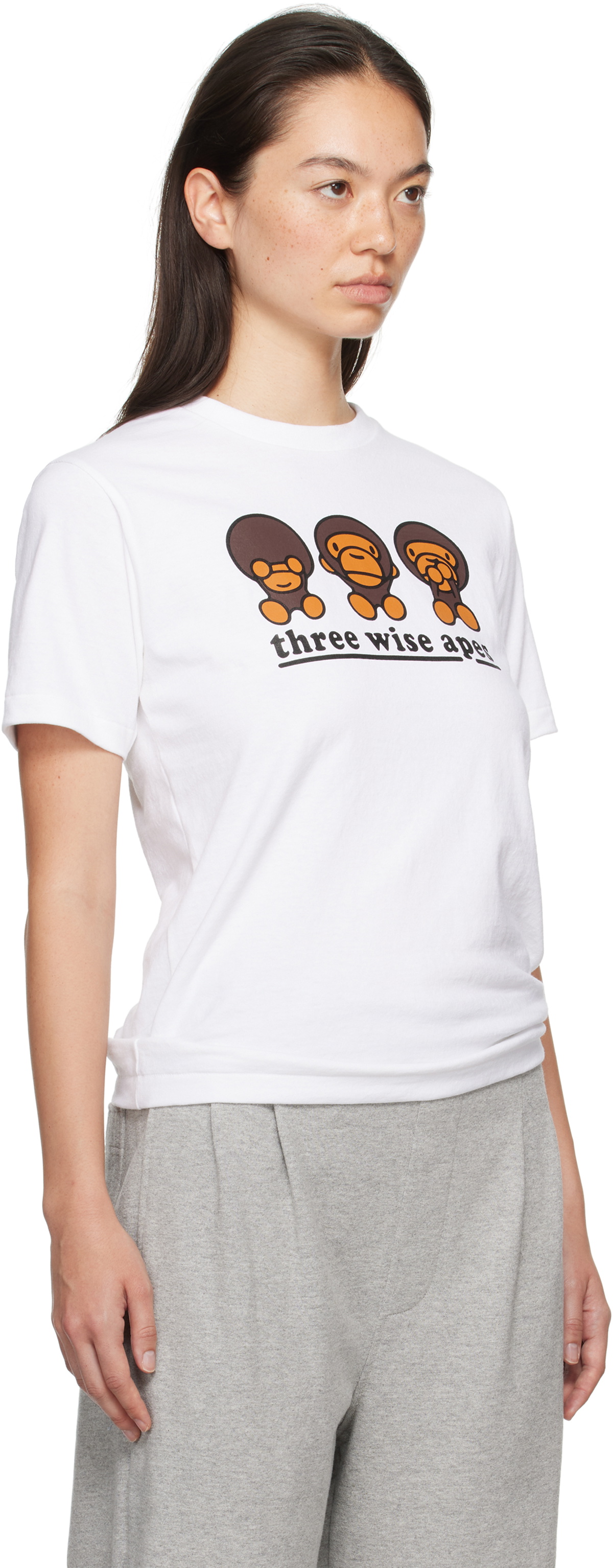 BATHING APE エイプ BAPE Tシャツ THREE APES TEE BAPE White 'Three Wise Apes' T-shirt A Bathing Ape