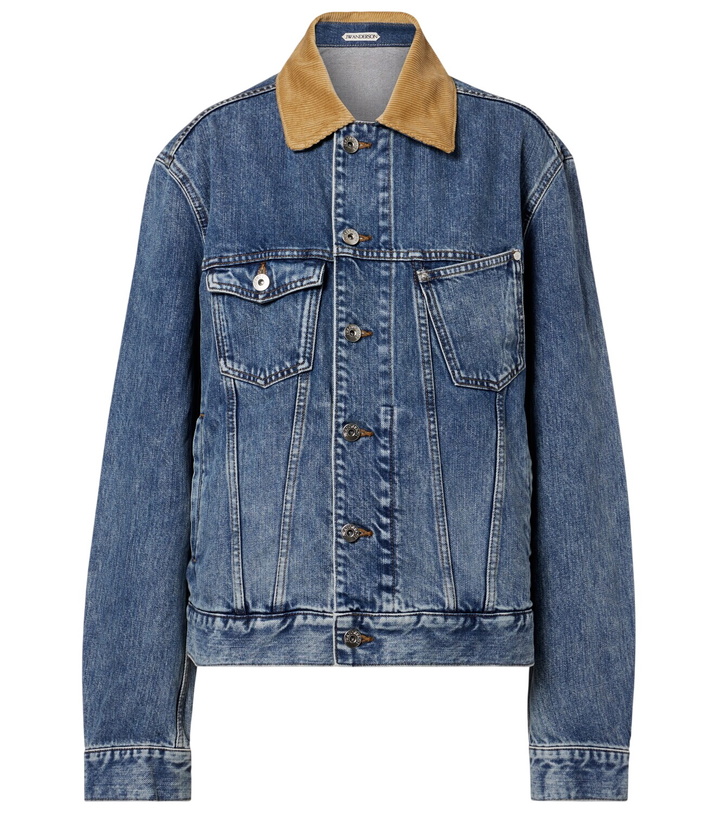 Photo: JW Anderson Corduroy-trimmed denim jacket