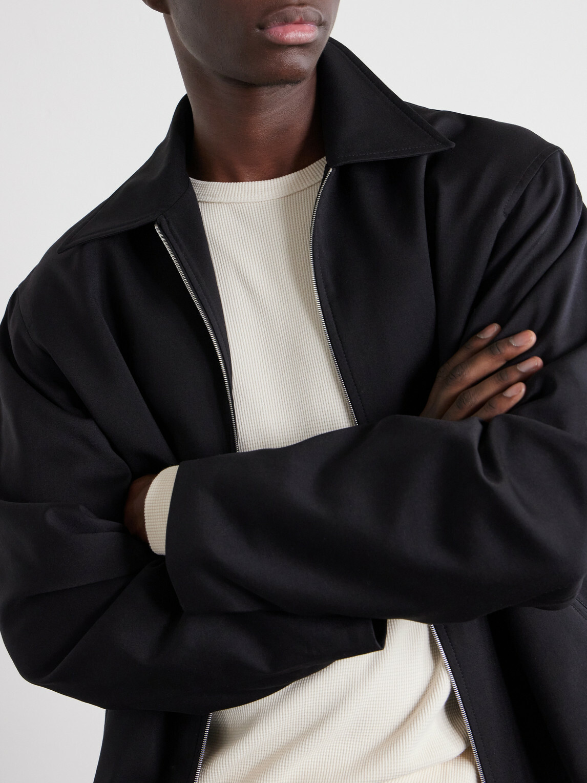 Les Tien - Thermal Baseball Cotton-Jersey Hem Tee - Neutrals