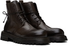 Marsèll Brown Carrucola Lace Up Ankle Boots