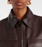 Victoria Beckham Chore leather jacket