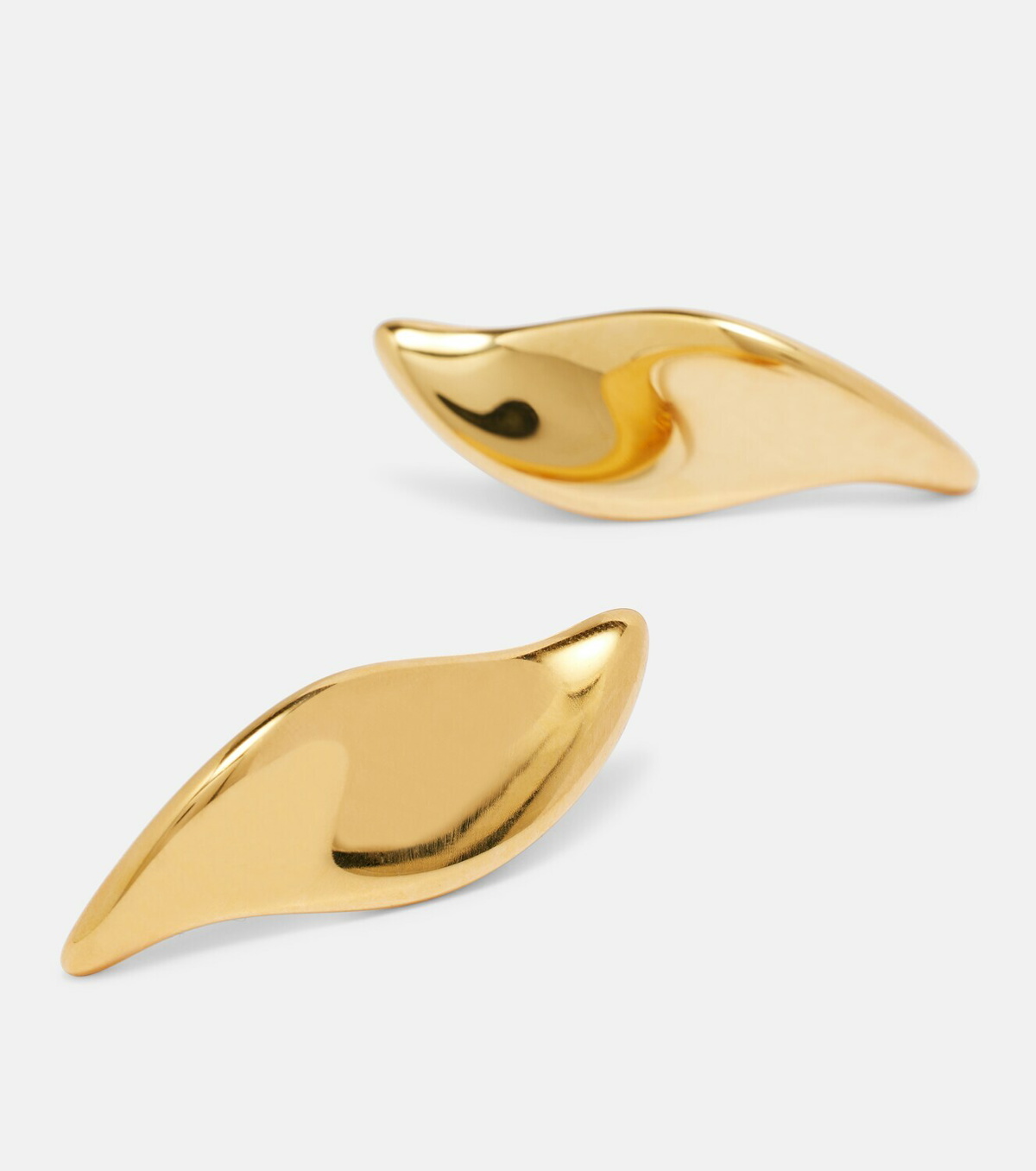 Khaite Leaf clip-on earrings