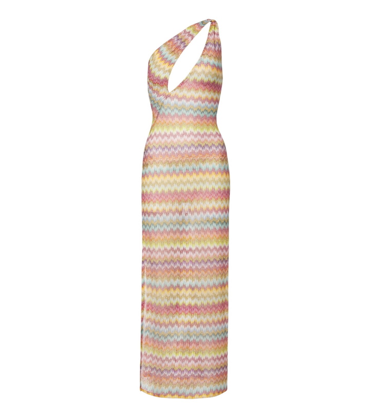 Photo: Missoni One-shoulder lamé maxi dress
