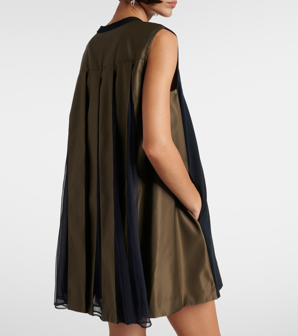 Sacai Paneled minidress