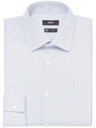 HUGO BOSS - Jango Slim-Fit Checked Cotton Shirt - Blue