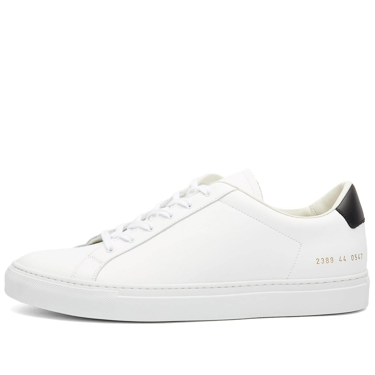 Common Projects Men's Retro Classic Low Sneakers in White/Black Common ...