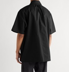 JACQUEMUS - Moisson Oversized Floral-Print Cotton and Linen-Blend Shirt - Black