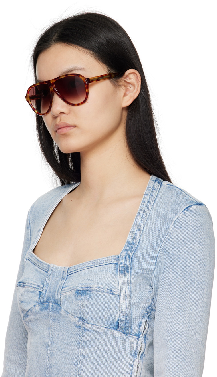 Isabel Marant Tortoiseshell Aviator Sunglasses