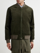 Mr P. - Cotton-Corduroy Bomber Jacket - Green
