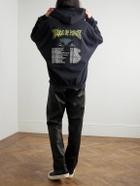 VETEMENTS - Cradle of Filth Oversized Printed Cotton-Jersey Zip-Up Hoodie - Black