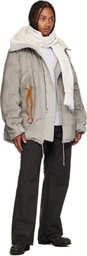 ALEXANDER DIGENOVA Gray N3B Rubber Band Jacket