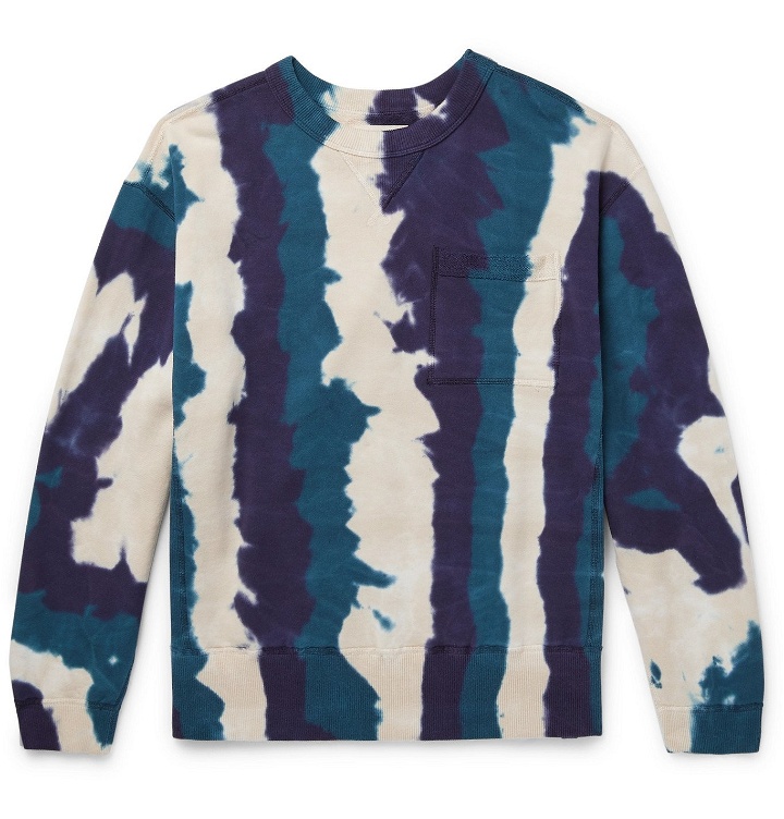 Photo: Nicholas Daley - Tie-Dyed Loopback Cotton-Jersey Sweatshirt - Blue