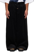 Martine Rose Black Extreme Wide Leg Tailored Trousers