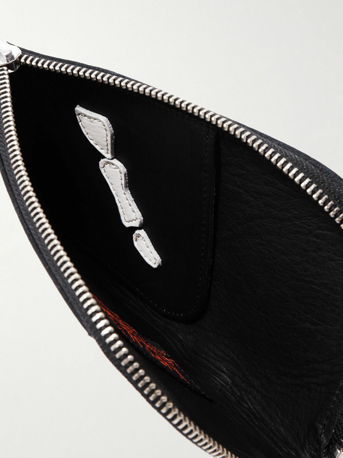 KAPITAL - Thumbs-Up Appliquéd Leather Pouch