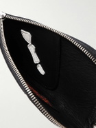 KAPITAL - Thumbs-Up Appliquéd Leather Pouch