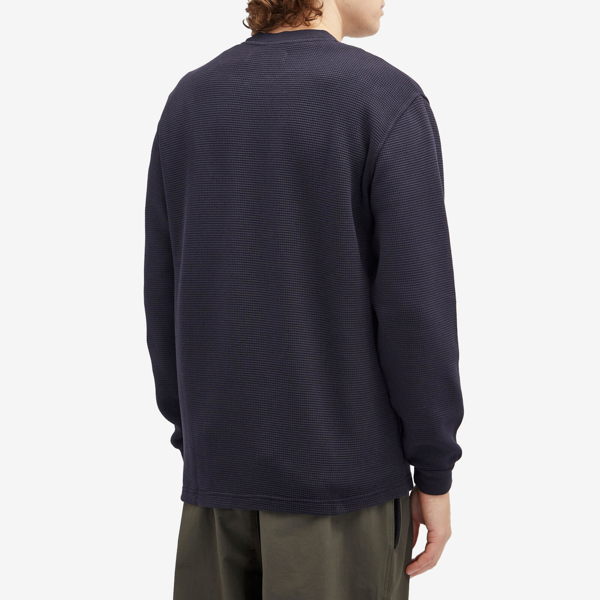 Kestin Men's Humbie Waffle Sweatshirt in Navy