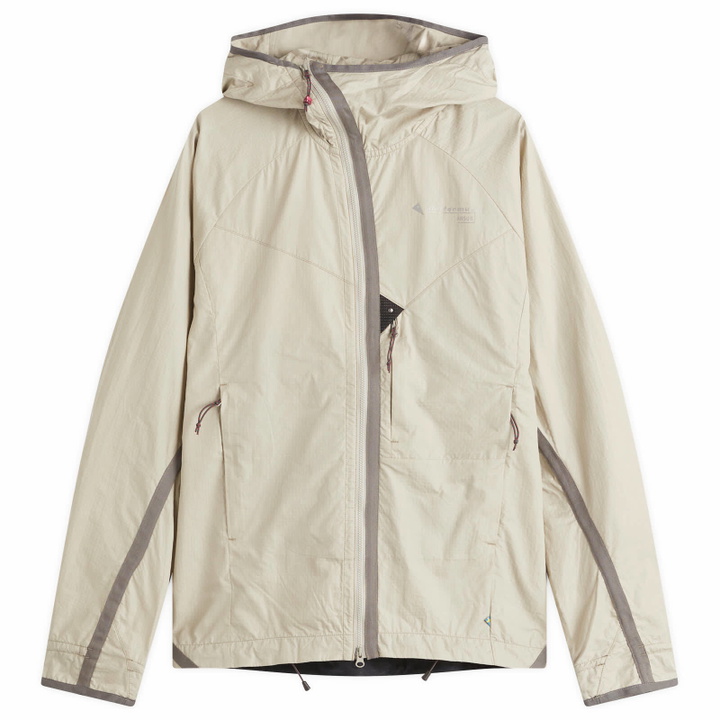 Photo: Klättermusen Men's Ansur Hooded Wind Jacket in Dove Raven