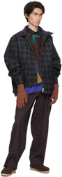 kolor Blue Checked Jacket