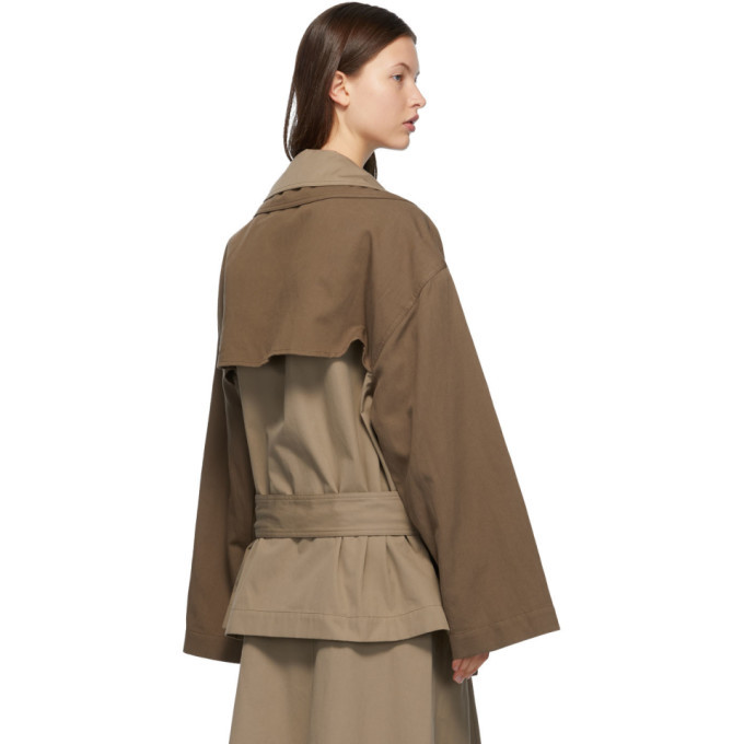 Lemaire Brown Trench Blouson Jacket