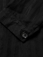 Oliver Spencer - Wyndhams Embroidered Linen Suit Jacket - Black